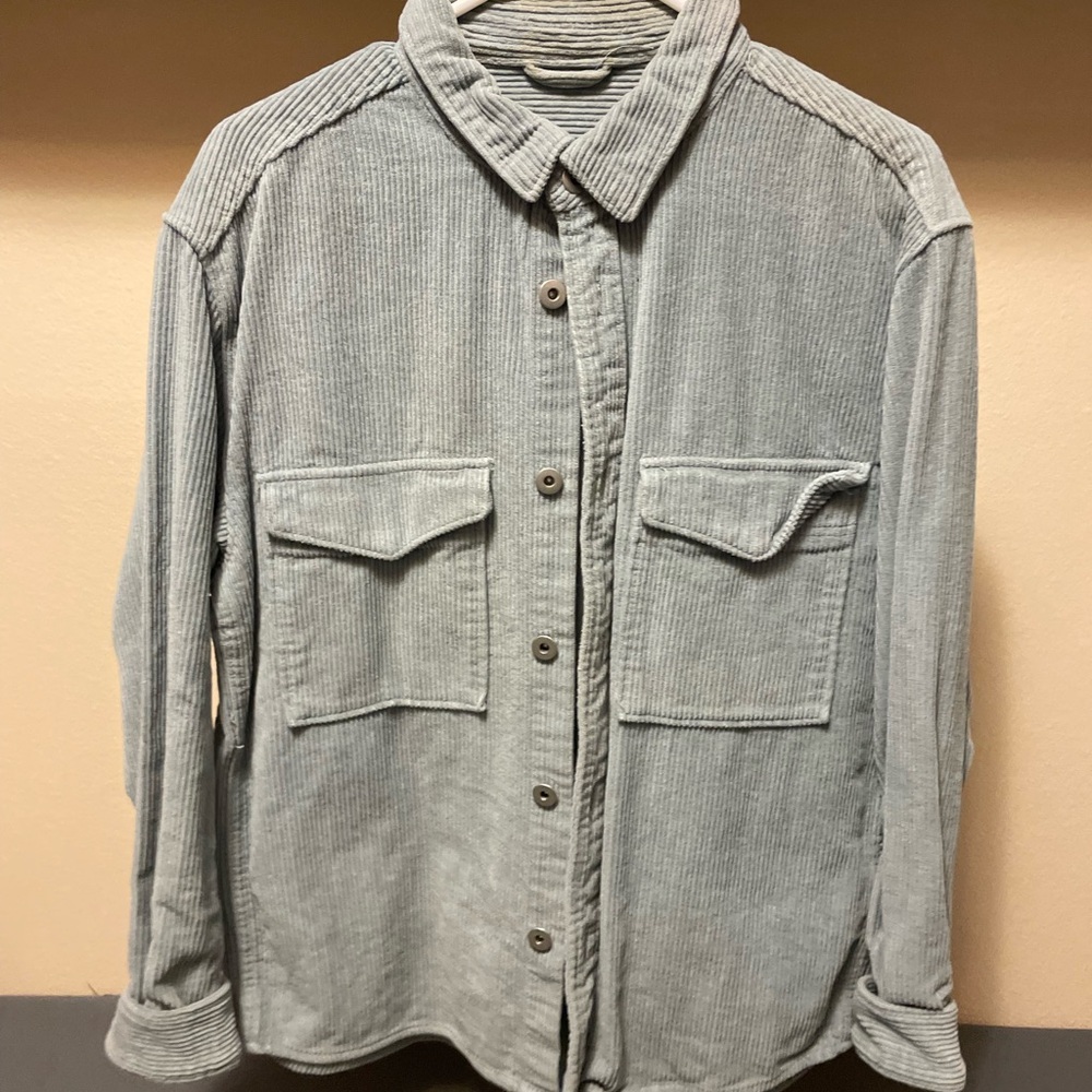 Reserved Gray Lightweight Shirt Jacket